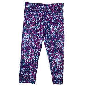 Vineyard Vines Womens All Over Whale Print Performance Leggings M Capri Athletic